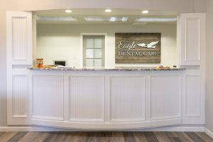 Eagle Dental Care waiting room desk